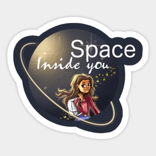 Space inside you Sticker